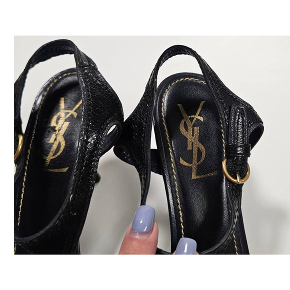 Yves Saint Laurent Lock 100 Sandal Bora Ladies size 39 - Picture 4 of 16